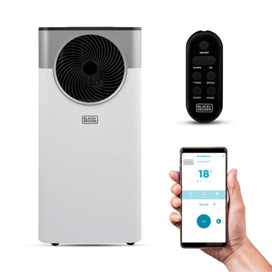 Smart Portable Air Conditioner with 3-in-1 Cooling, Fan & Dehumidifier Functions