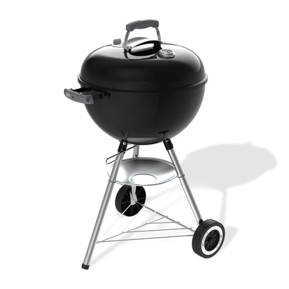 47cm Charcoal Kettle BBQ Grill with Lid Thermometer & One-Touch Cleaning System