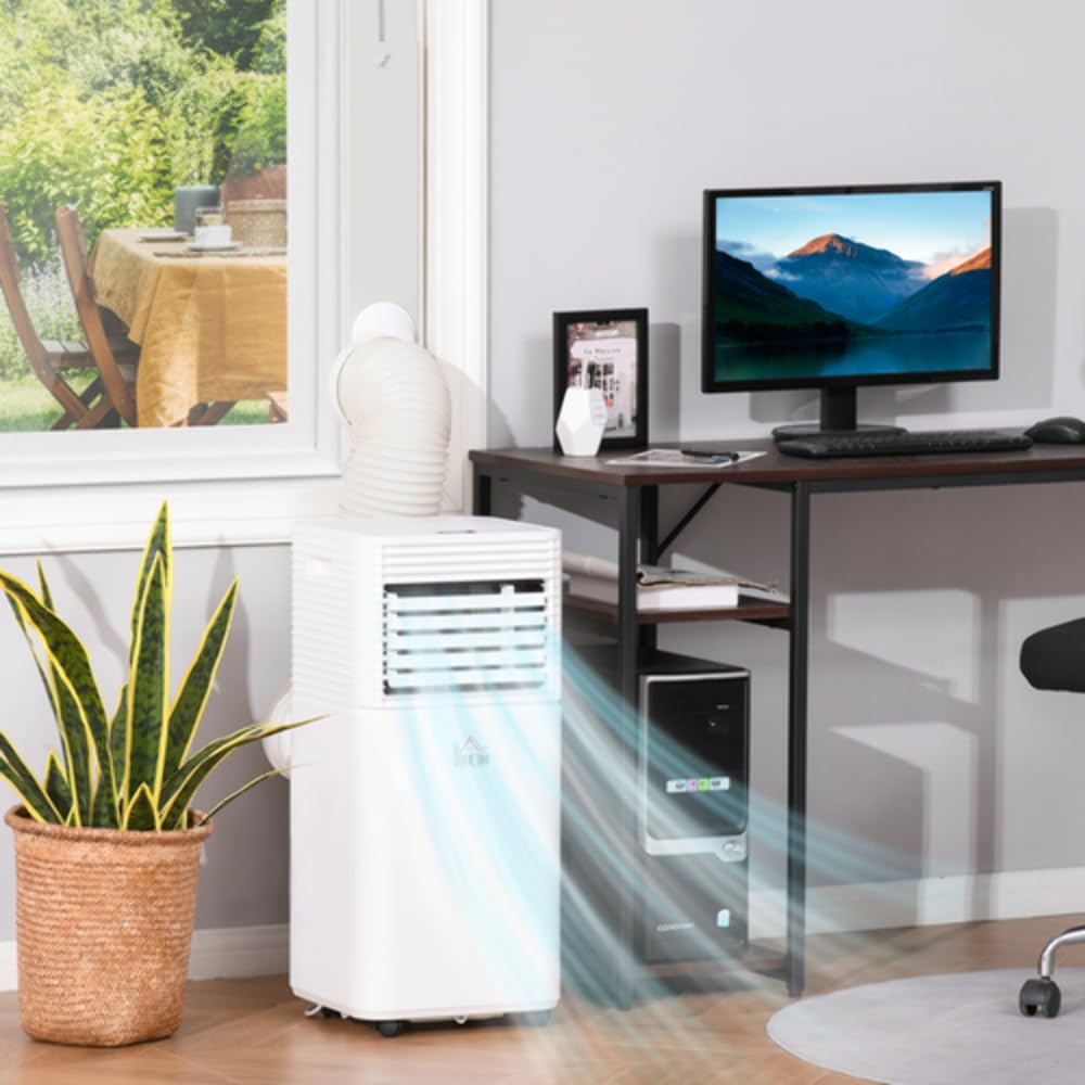 9000 BTU Portable Air Conditioner with Dehumidifier, Sleep Mode, Remote Control & Window Kit