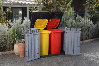 Large Outdoor Garden Storage Shed with Lockable Doors & Weatherproof Design