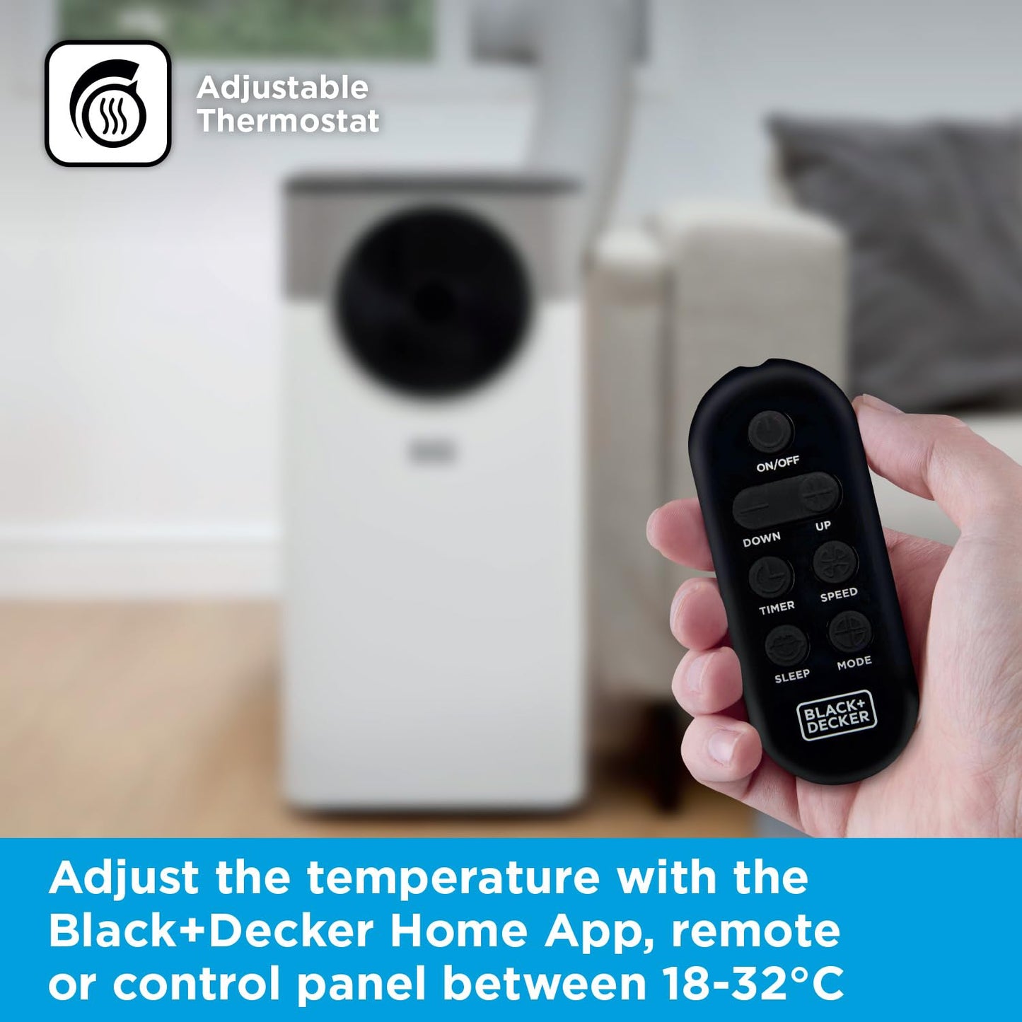 Smart Portable Air Conditioner with 3-in-1 Cooling, Fan & Dehumidifier Functions