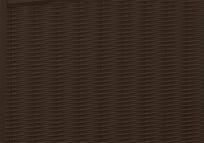 416L Outdoor Garden Storage Box with Lockable Lid & Rattan Effect Design