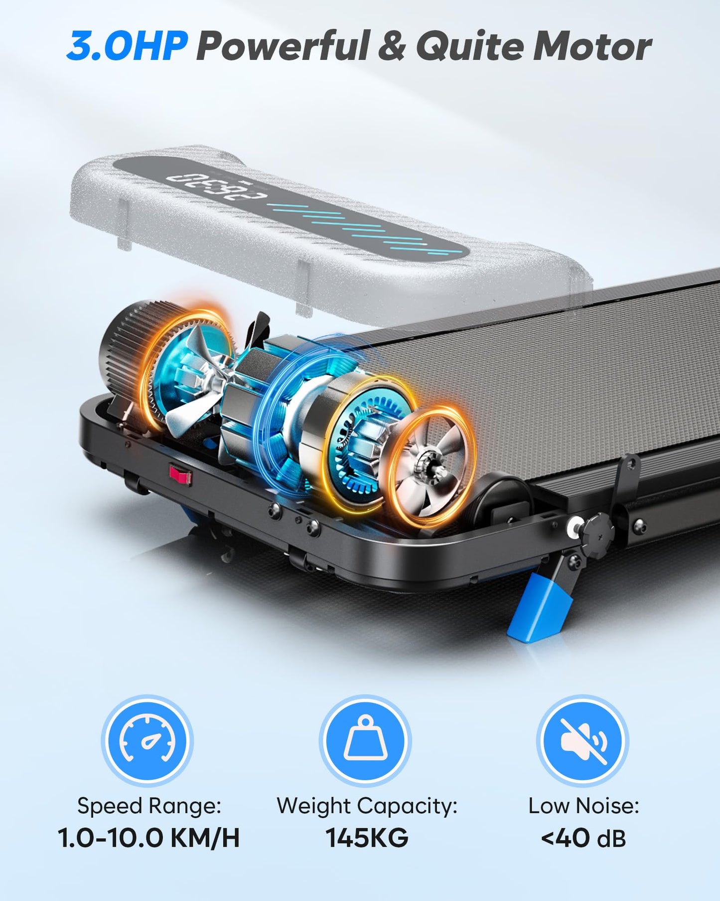 6-in-1 Folding Treadmill with Incline, Handle Bar & Smart Fitness Control