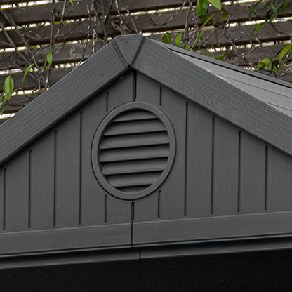 4x4ft Outdoor Garden Storage Shed with Window, Ventilation & Weatherproof Design