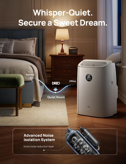 Smart Portable Air Conditioner with Cooling, Fan & Dehumidifier Modes