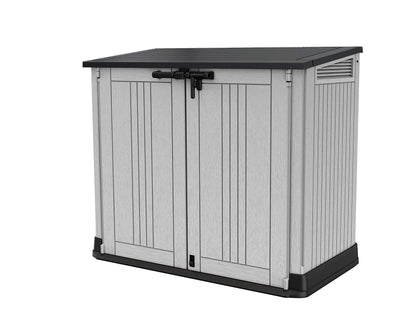 880L Outdoor Garden Storage Shed with Lockable Doors & Weatherproof Design