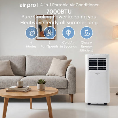 Smart 4-in-1 Portable Air Conditioner with WiFi Control & Window Kit