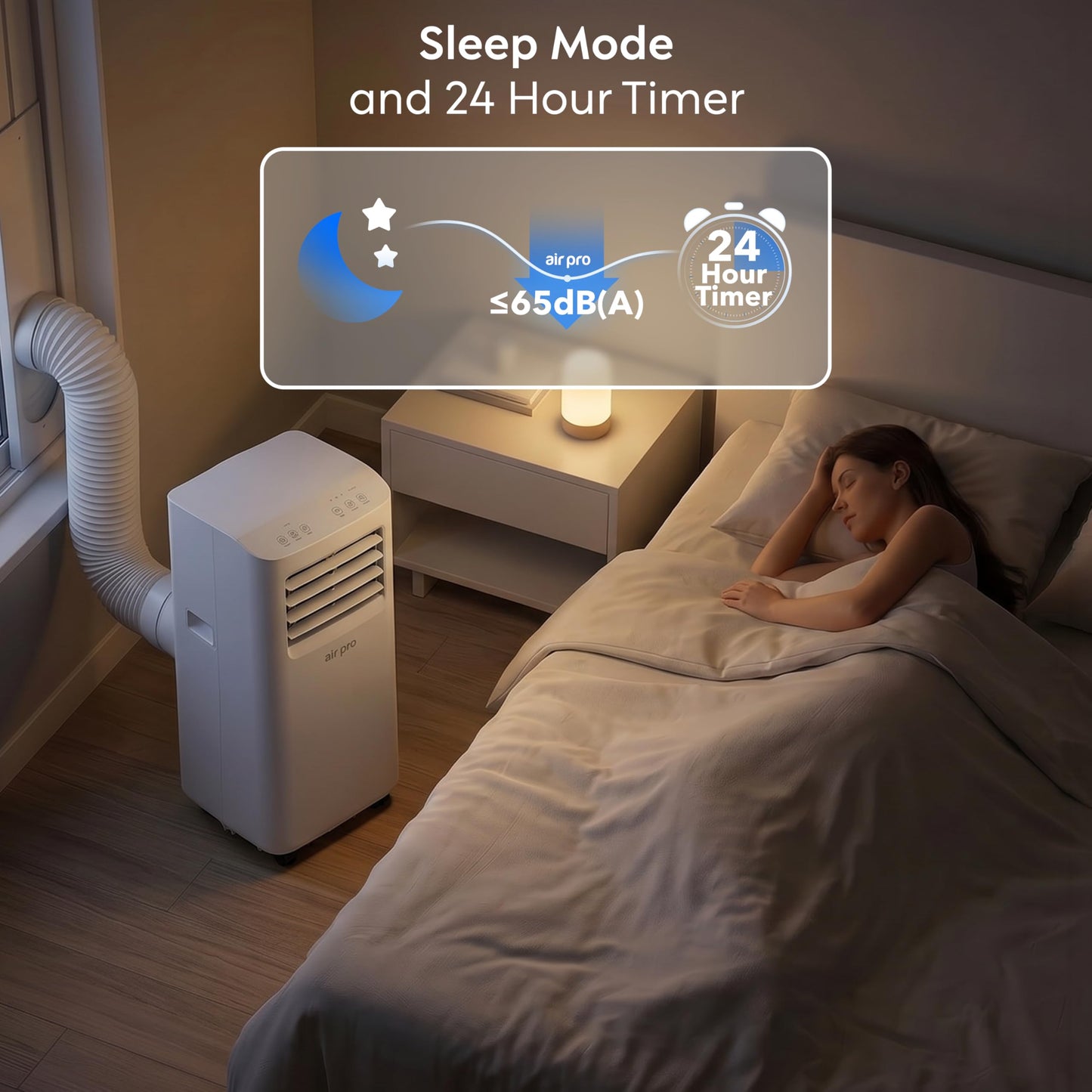 Smart 4-in-1 Portable Air Conditioner with WiFi Control & Window Kit