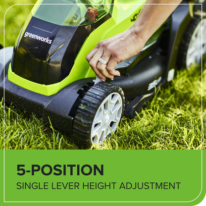 40V Cordless Lawn Mower with Batteries, Charger & 40L Grass Collection Bag