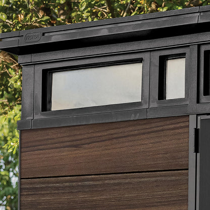 11x7ft Large Outdoor Garden Storage Shed with Lockable Double Doors & Reinforced Roof