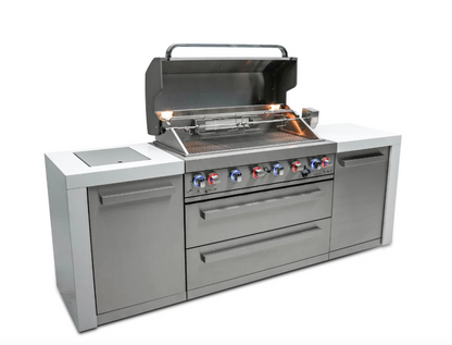 Mont Alpi 6-burner Deluxe Island MAi805-D - 94''