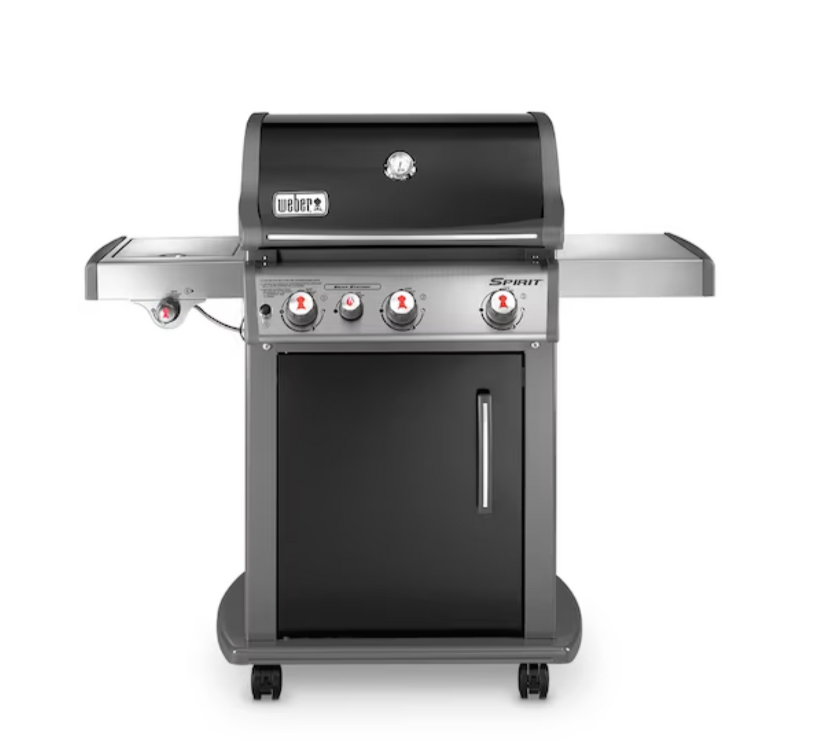 Weber Spirit E-330 Black 3-Burner Liquid Propane Gas Grill with 1 Side Burner
