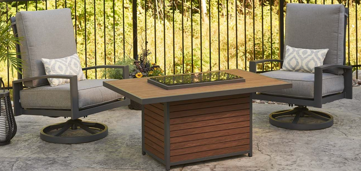 The Outdoor GreatRoom Company KW-1224-19-K Kenwood Gas Fire Pit Table